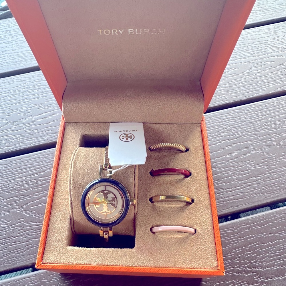 Tory Burch Changeable bezel watch